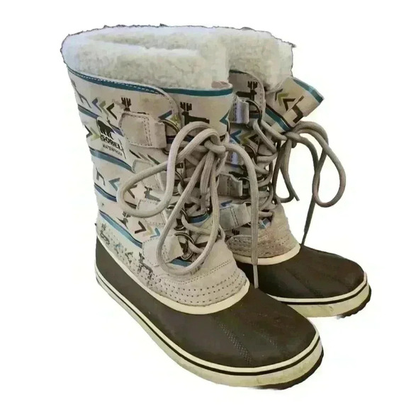 Sorel Womens 1964 Pac Graphic NM Deer Print Boot 6 - Picture 1 of 16